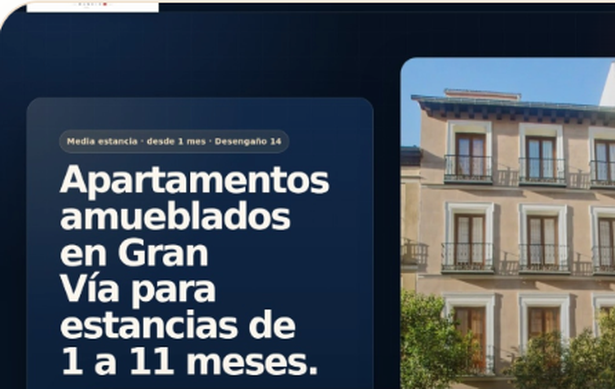 Captura real de apartamentosgranviamadrid.es